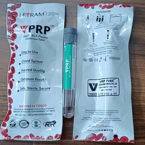 PRP tube with ACD Gel & Sodium Heparin