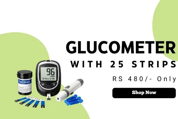 Glucometer with 25 Strips