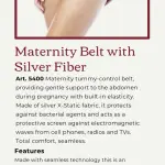 Maternity Belt with Silver Fiber