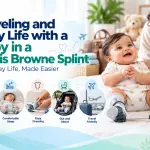 Traveling and Daily Life with a Baby in a Denis Browne Splint