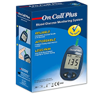 On call Plus Glucometer with 10 Strips