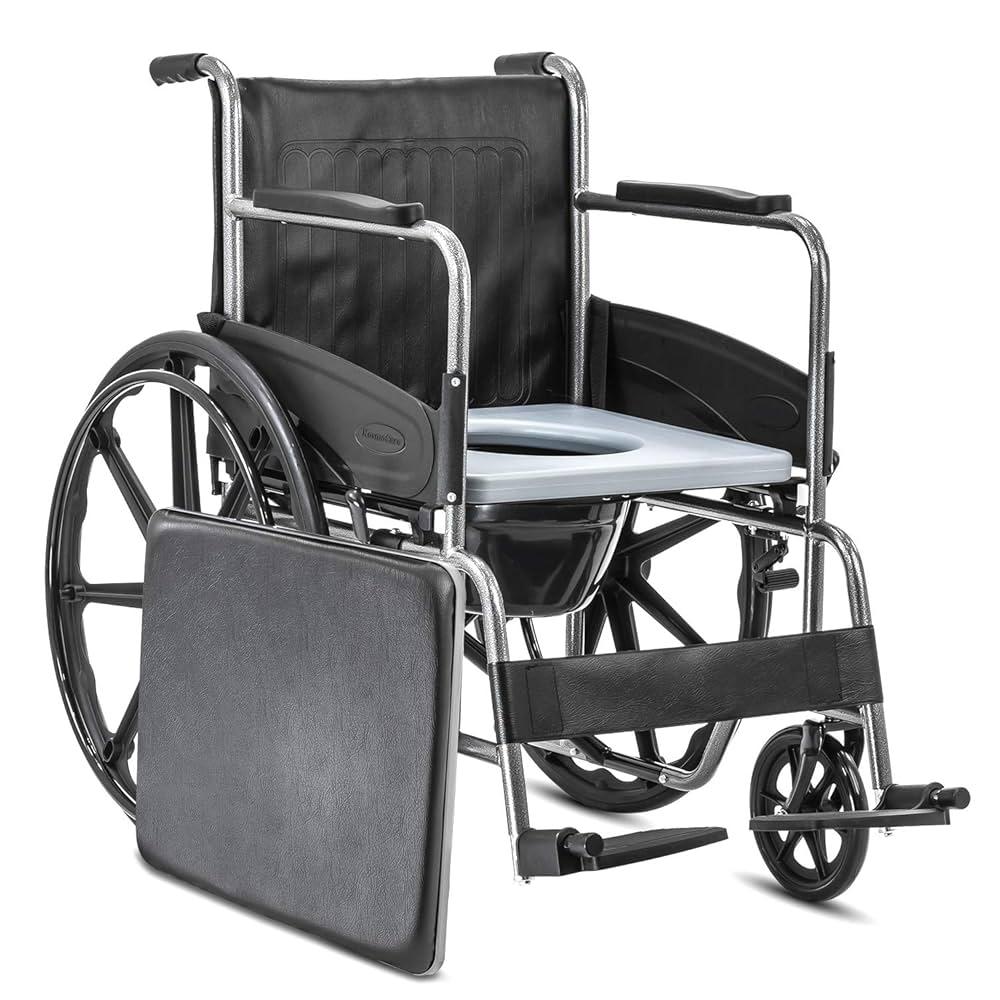 Commode Wheel Chair- Foldable